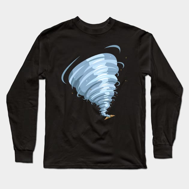 Tornado Shirts For Boys Men Kids - Storm Chaser Long Sleeve T-Shirt by Dhmsh